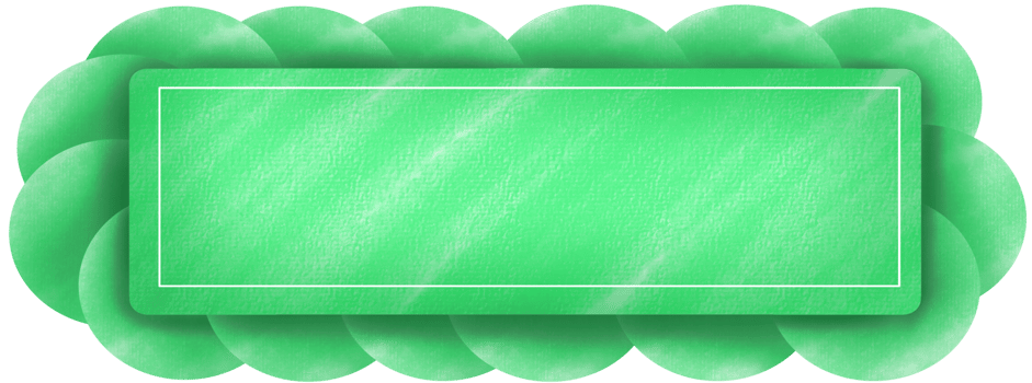 vintage green cloud tag label with white line frame png