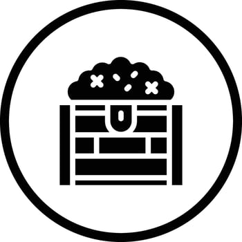 Treasure Icon Design Illustration vector