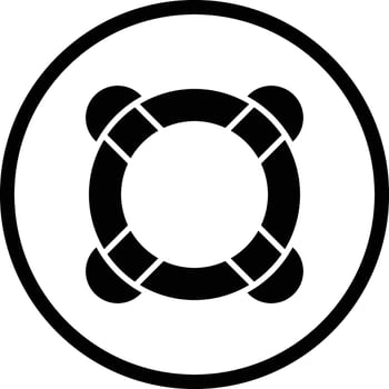 Lifeguard Icon Design Illustration vector