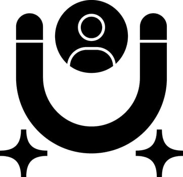 Lead Generation Glyph Icon vector