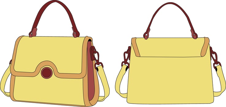 handbag colorfull, hand bags hand draw on white background, hand bag fashion vector