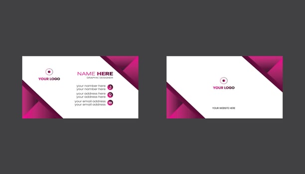 new corporate business card template vector