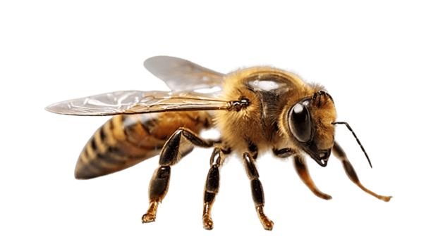 honey bee isolated on transparent backgrounds png