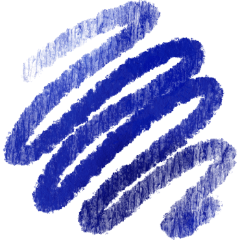 A faded blue brush stroke with raw edges and subtle grunge details png