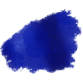 Faded blue brush stroke with rugged textures and smooth watercolor blending png