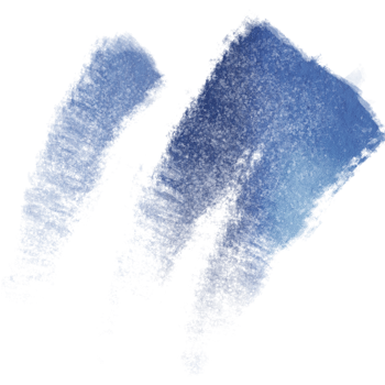 Hand drawn Blue watercolor strokes with bold gritty grunge inspired finishes png