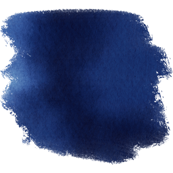 Blue watercolor brush strokes blending into bold rugged hand drawn grunge inspired details png