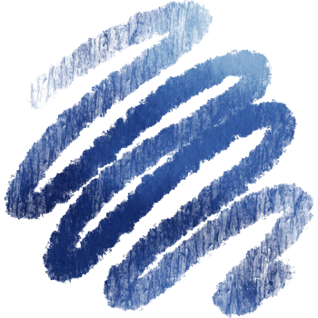 Soft Blue watercolor brush strokes blending into bold gritty grunge edges png