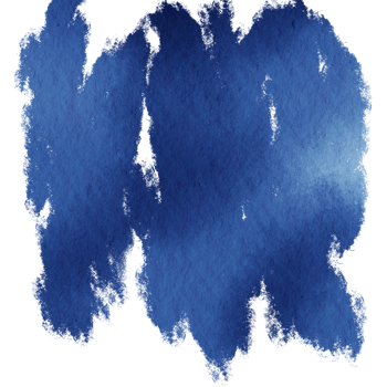 Beautiful Blue watercolor brush strokes fading into rugged raw grunge inspired edges png