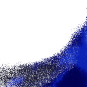 A rough textured stroke in blue watercolor hand drawn with grunge details png