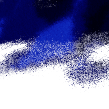 A blue brush stroke with rough textures and smooth watercolor blending png