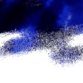 Blue stroke with gritty grunge textures and a soft watercolor fade png
