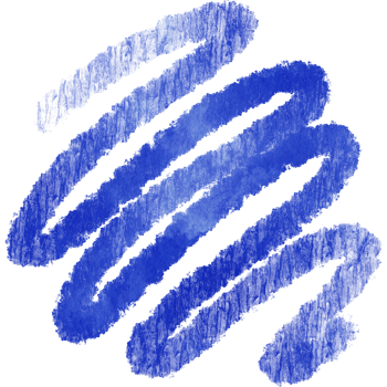 Blue stroke with rough grunge textures and smooth watercolor blending png