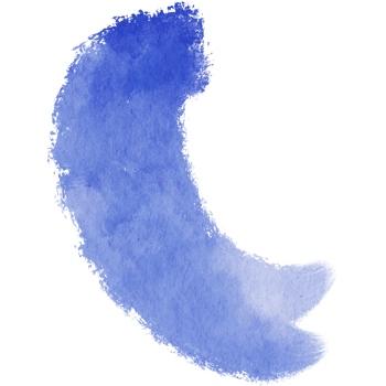 A bold blue stroke blending rugged textures with soft watercolor transitions png