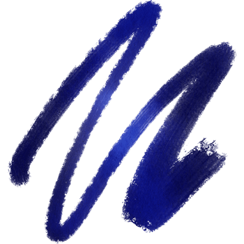 A rough blue stroke merging distressed grunge elements with fluid watercolor washes png