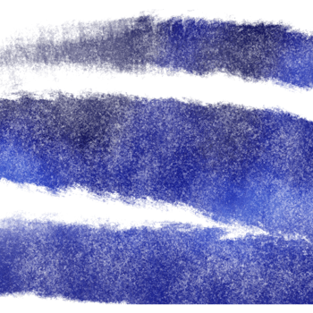 A textured blue brush stroke blending grunge details into soft watercolor fades png