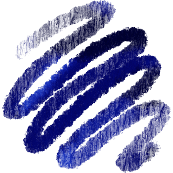 A blue brush stroke with rugged edges softening into smooth watercolor hues png