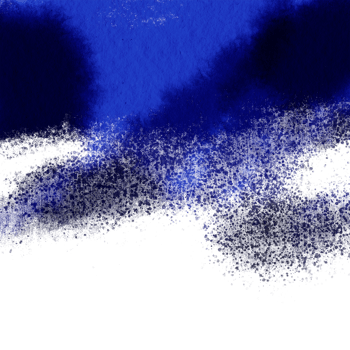 A textured blue stroke evolving into soft smooth watercolor tones png
