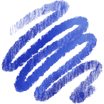 Blue stroke fading into gentle watercolor washes png