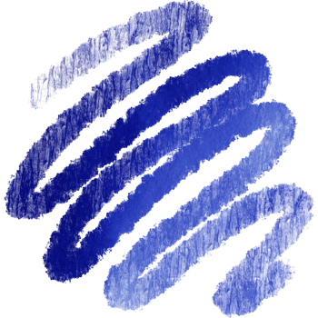 Soft blue watercolor brush stroke with raw edges and a hint of grunge png