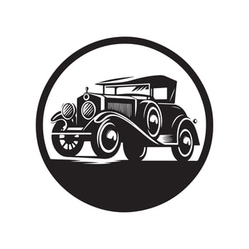 Vintage Car Silhouette Vectors for Unique Digital and Print Media