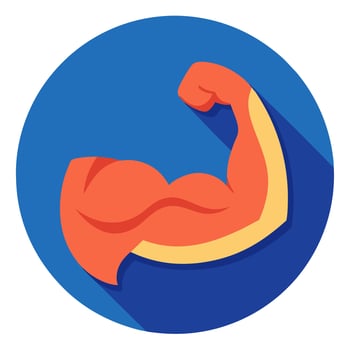 Strong muscles icon. perfect for any purposes vector