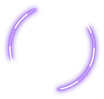 Neon glowing circle png