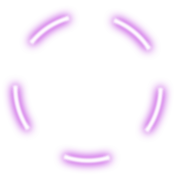 Neon glowing purple circle png