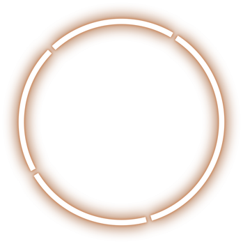 Brown Glowing neon circle png