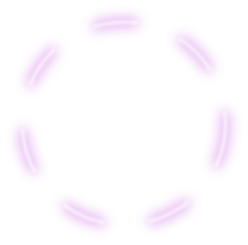 Glowing neon light purple circle png