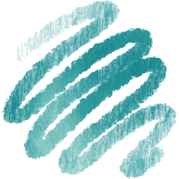 Rugged Cyan watercolor strokes merging into bold hand drawn grunge marks png