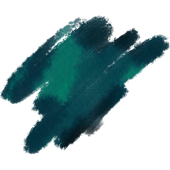 A stunning Cyan watercolor stroke fading into bold textured grunge finishes png