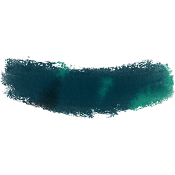 A rough stroke blending Cyan watercolor with hand drawn textures png
