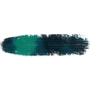A Cyan brush stroke with rough grunge textures and fluid watercolor blending png
