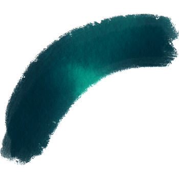 A bold Cyan stroke blending distressed grunge details with fluid watercolor gradients png