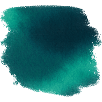 A Cyan brush stroke merging rough grunge details with fluid soft watercolor transitions png