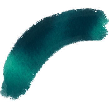 A rough edged Cyan brush stroke blending grunge textures with soft watercolor effects png