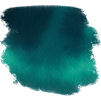 A Cyan stroke combining rough textures with delicate watercolor gradients png