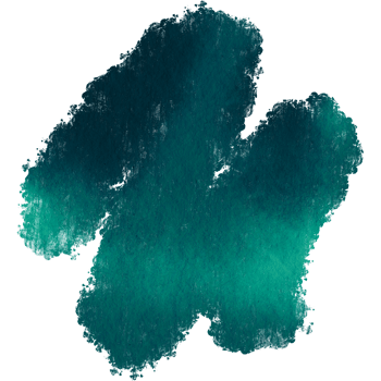 A Cyan stroke combining rough grunge textures with soft watercolor gradients png