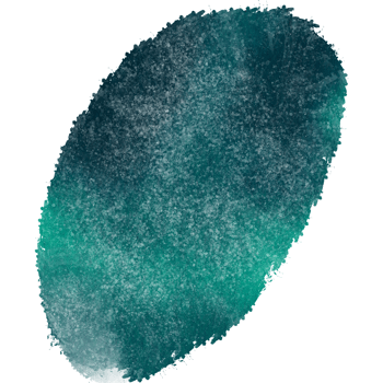 A textured Cyan stroke combining rough grunge elements with soft watercolor blending png