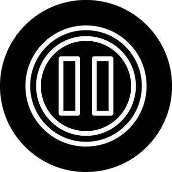 Pause Icon Design Illustration vector