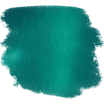 Cyan brush stroke with gritty texture dissolving into smooth watercolor shades png