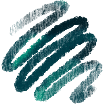 A Cyan brush stroke with rugged edges softening into smooth watercolor hues png