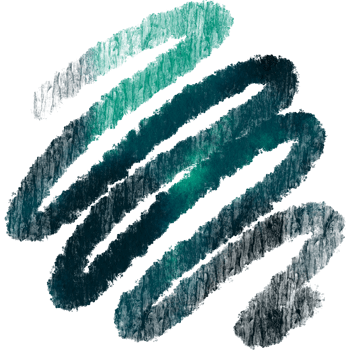 Textured Cyan stroke blending into smooth fluid watercolor tones png