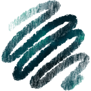 Textured Cyan stroke evolving into smooth watercolor hues png