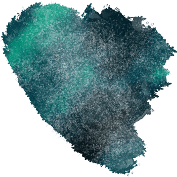 A textured Cyan stroke blending into delicate watercolor tones png