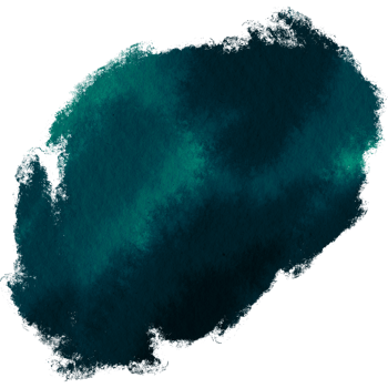 Cyan brush stroke transitioning from grunge textures into soft watercolor washes png