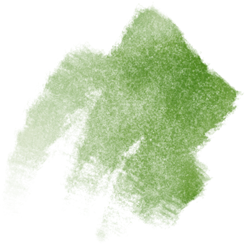 A raw Green watercolor brush stroke with hand drawn grunge edges png