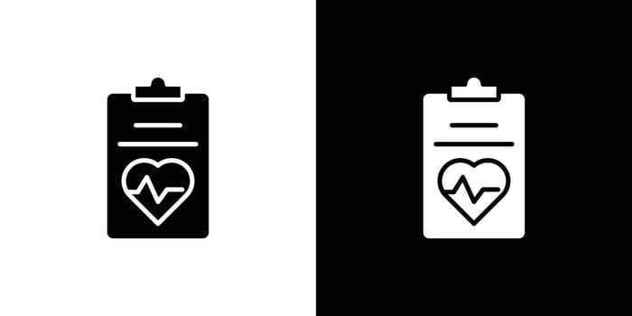 Medical report icon linear logo isolated vector