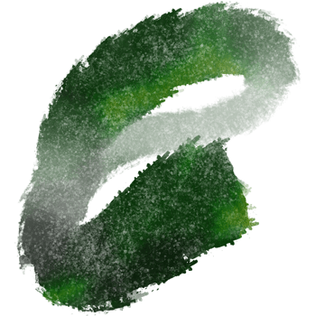 A rugged stroke in Green watercolor with rough grunge textures png